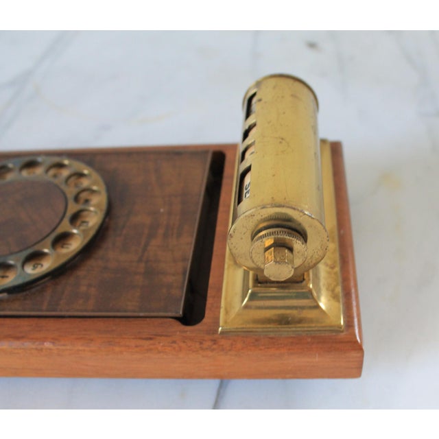 Brown Vintage Wooden Telephone Number and Address Organizer For Sale - Image 8 of 12