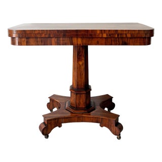 Regency Console Table in Indian Rosewood, 1800s For Sale