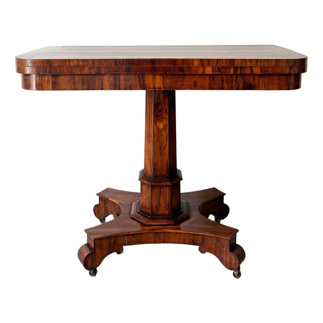 Regency Console Table in Indian Rosewood, 1800s For Sale