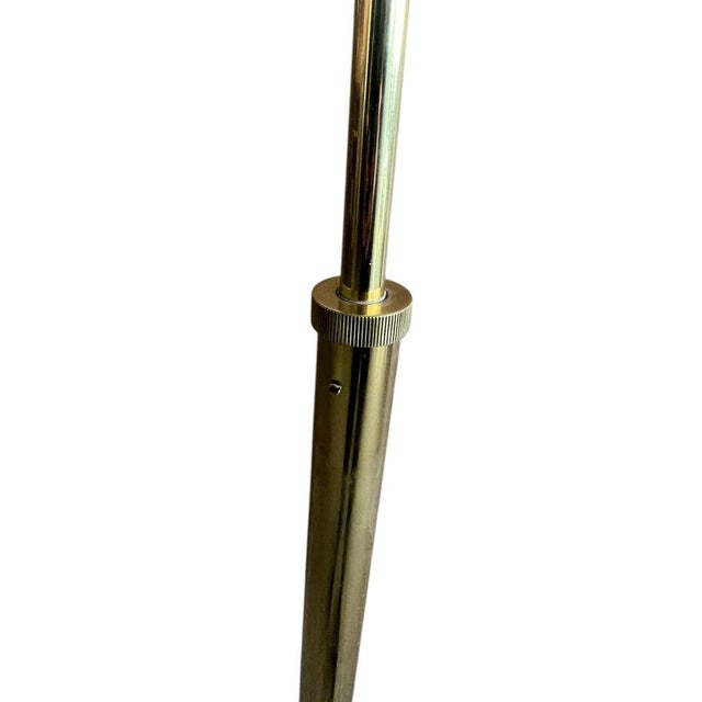 1970s Vintage Brass Bankers Floor Lamp with Articulated Arm, 1960s For Sale - Image 5 of 18