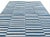 Textile Handmade Cotton Rug, Sky Blue and White Natural Vegetable Dyed Up Down Striped Dhurrie- 12'x15' For Sale - Image 7 of 11