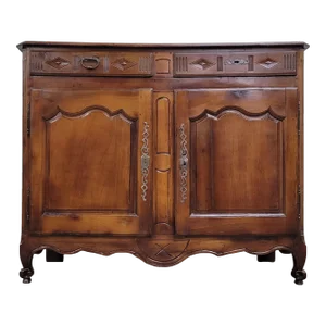 Antique French Country French Provincial Louis XV Style Buffet Sideboard Server