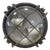 Vintage Industrial Round Wall Lamp in Cast Iron, 1930s For Sale