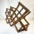 1970s Vintage Boho Chic Arts & Crafts Wood Wine Rack - 10 Bottle. For Sale - Image 4 of 11
