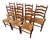Vintage Tell City Chair Company Rush-Seat Dining Chairs Set of 7 For Sale