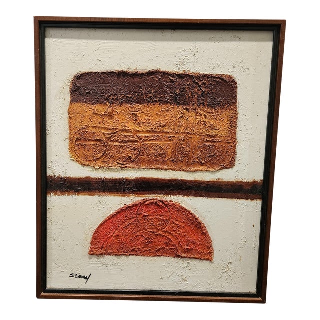 1970s Sloan Oil Painting on Canvas Signed "Sloan", Framed For Sale