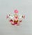 Glass 1970s Italian Murano Style Hand-Blown Original Pink and White Daisy Glass Flush Mount Chandelier (42x30 Cm)⁠ For Sale - Image 7 of 17