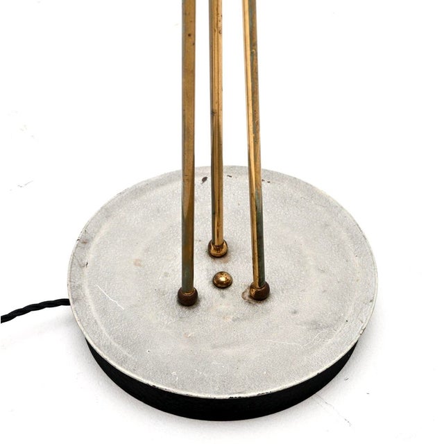 Vintage Swedish Brass Floor Lamp, 1950 For Sale - Image 10 of 11