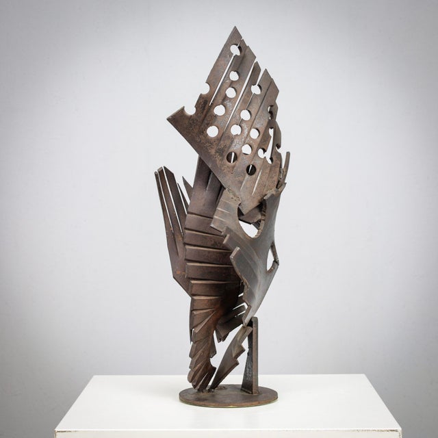 1960s Dutch Artist, Brutalist Abstract Sculpture, 1960s, Iron For Sale - Image 5 of 11