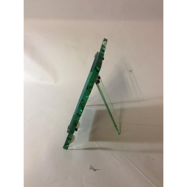 Fontana Arte Photo Frame in Thick Chiselled Crystal Glass from Fontana Arte, 1940s For Sale - Image 4 of 11