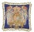Aubusson Royal Orb Blue 22"x22" Throw Pillow For Sale