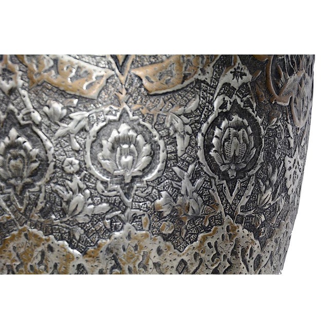 Copper Vase with Engraving, 1940s For Sale - Image 4 of 16