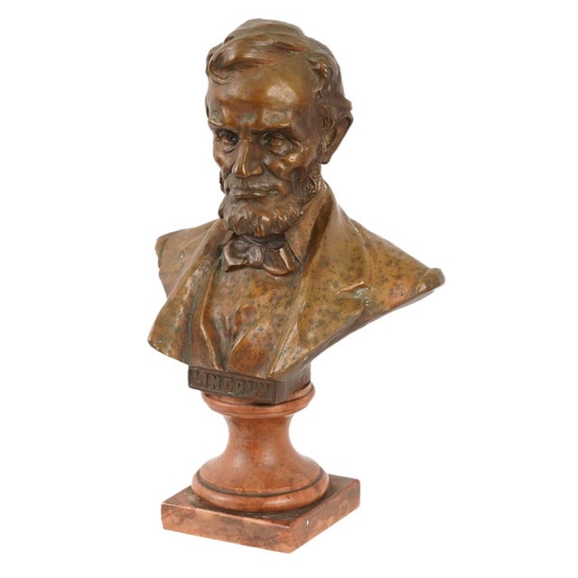 Attr Hans Muller Bronze Sculpture of Abraham Lincoln For Sale In New York - Image 6 of 7