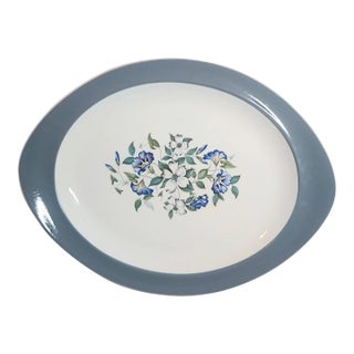 1960s Dogwood and Morning Glory Wedgewood Platter For Sale