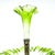Chartreuse Art Nouveau Fruit Bowl on Stand with Flute Vase, 1900s For Sale - Image 8 of 12