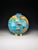 Superb spherical vase in Longwy enamel, depicting a stylized world map covering its entire surface. The decoration is...