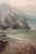 Large Antique Landscape Oil Painting in an Ornate Gold Frame From the 19th Century For Sale - Image 12 of 16