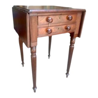 Late 19th Century Side Table With Extending Leaves For Sale