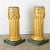 French Pair of Neoclassical Giltwood & Marble Top Columns For Sale - Image 9 of 12