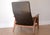 1960s MCM Danish Modern Teak & Black Vinyl Reclining Lounge Chair For Sale - Image 5 of 18