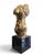 Italian Artist, Gilt Bronze Male Torso on Black Marble Base, 1950s, Bronze For Sale - Image 9 of 13