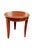 Vintage Pair of Round Cherry Wood End Tables Tapered Legs For Sale - Image 4 of 7