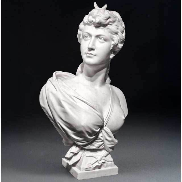 Pietro Olivieri, Diana the Huntress, 1800s, Carrara Marble For Sale - Image 12 of 12