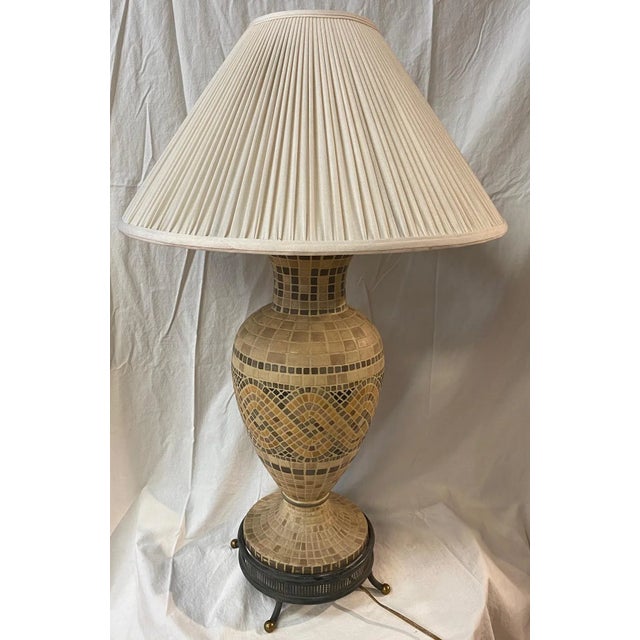 Vintage Showroom Ceramic Mosaic Design Table Lamp For Sale - Image 13 of 13