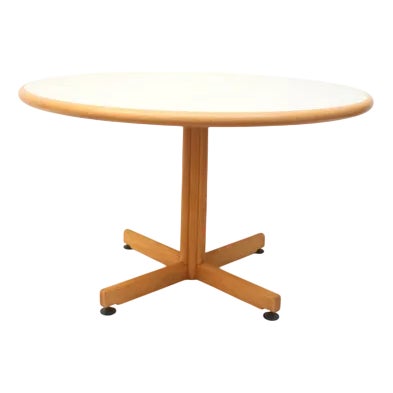 Vintage Round Dining Table by Bruno Rey for Kusch and Co, 1970s | Chairish
