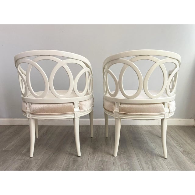 Mid-Century Modern 1960s Italian Lacquered Armchairs-A Pair For Sale - Image 3 of 7