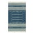 Rug & Kilim's Modern Dhurrie Rug in Blue with White Stripes & Geometric Patterns - 13x19 For Sale