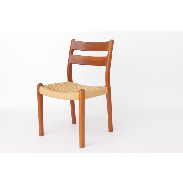 Danish Teak Dining Chairs in Danish Cord by EMC Møbler, Denmark, 1970s, Set of 4 For Sale - Image 3 of 13