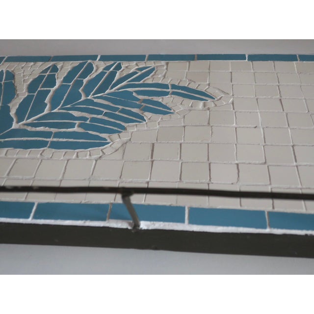 Black and Blue Ceramic Metal Tray, in Very Good conditions. Designed 1960 to 1969