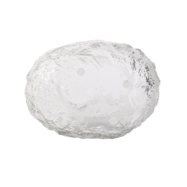 2020s Portage Ice Clear Abstract Glass Vase- Medium For Sale - Image 5 of 11