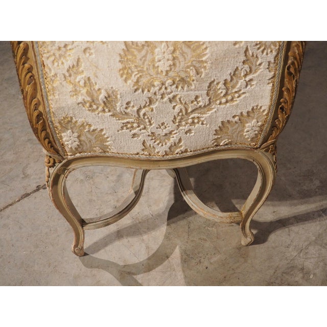 Large 19th Century Louis XV Style Painted Banquette De Fenêtre Window Bench For Sale - Image 11 of 18