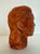 Sculpture Materials Vintage Signed Hand-Made Clay Female Bust Sculpture in Terracotta Finish For Sale - Image 7 of 10