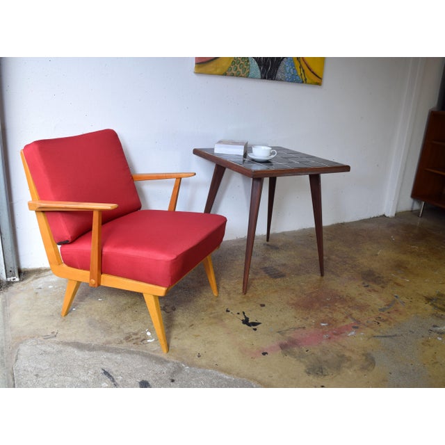 This is a genuine Casala chair from the 1950s. The cushions have been reupholstered in an easy-care fabric. The chair is...
