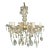 French Marie Therese Cut Crystal 6-Light Chandelier, Circa 1950 For Sale