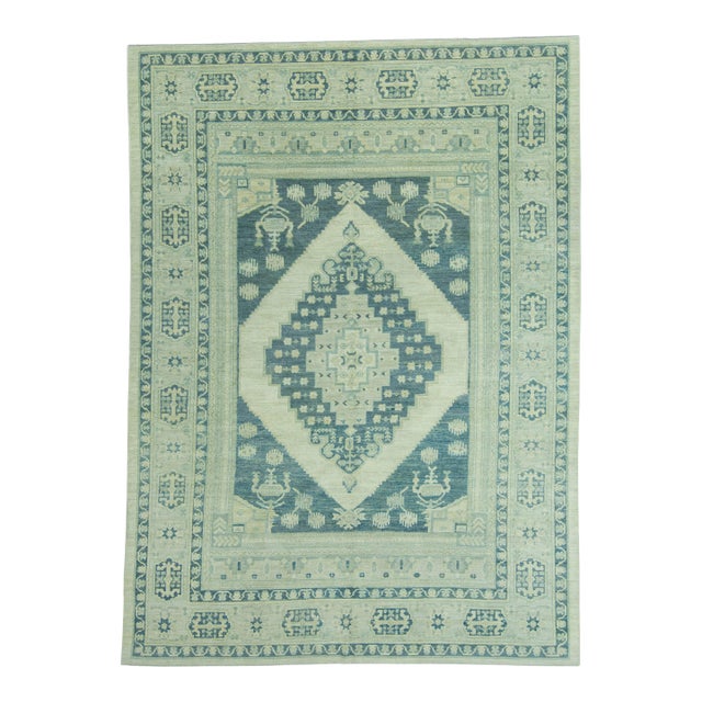 Turkish Oushak Antique Look Rug 9'6" x 13' #20082 For Sale