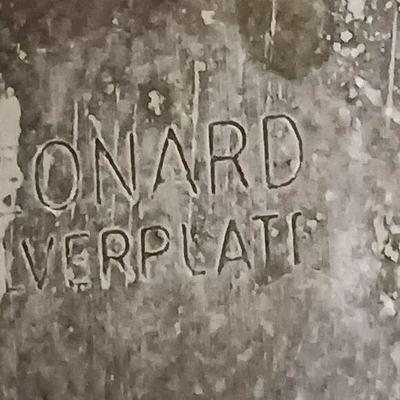 Antique Leonard 11" Serving Tray Footed Handles Silverplate Patina Aged Vintage For Sale - Image 14 of 16