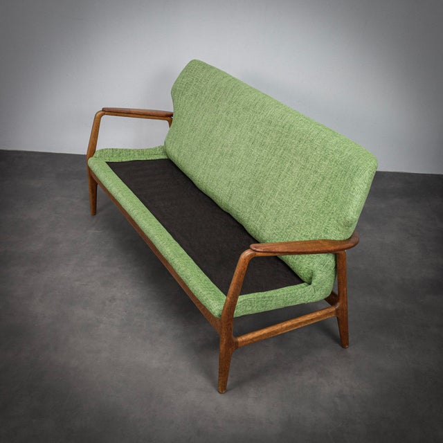 Wood Edith 3-Seater Sofa by Arnold Madsen & Henry Schubell for Bovenkamp, Netherlands, 1960s For Sale - Image 7 of 12