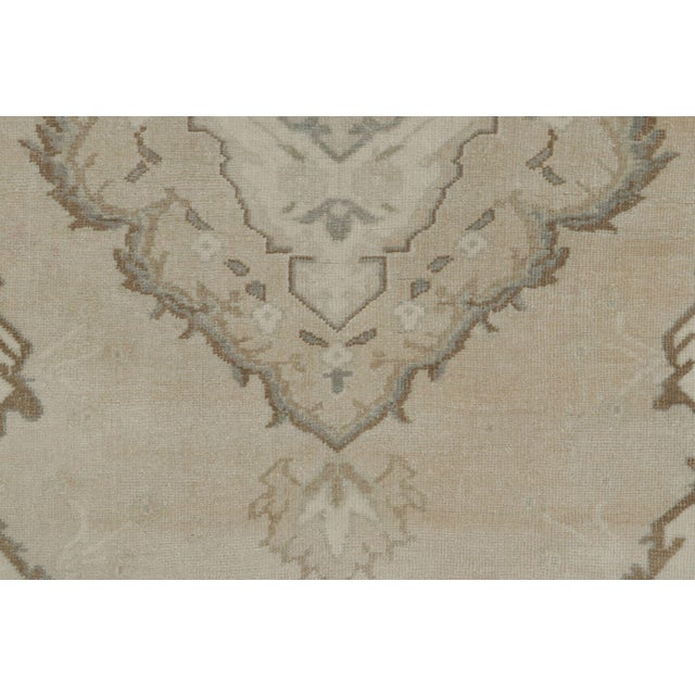 Vintage Turkish Extra-Long Runner With Ornate Medallion Set in Beige - Rug & Kilim For Sale In New York - Image 6 of 9