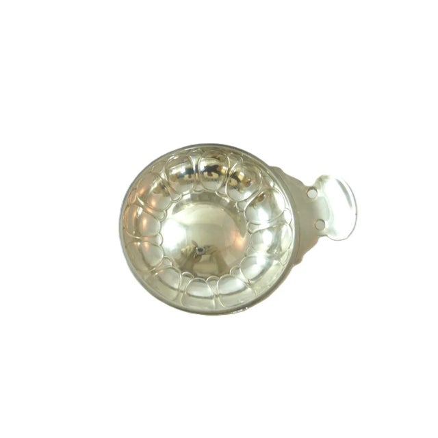 Mid 20th Century Mid 20th Century French Sterling Silver Tastevin by Puiforcat, Tasting Cup for Wine, French Wine Tasting Silverware For Sale - Image 5 of 8