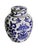 Mid-Century Modern Blue & White Chinese Porcelain Lidded Ginger Jars - A Pair For Sale - Image 3 of 12