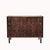 A stunning small vintage cabinet crafted in Brazilian rosewood with sliding doors and a stunning grain detail enhancing...