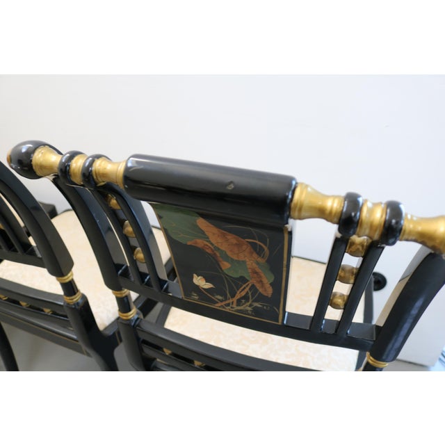 Chinese Hand-Painted Sanding Varnish Chairs, Set of 6 For Sale - Image 16 of 18