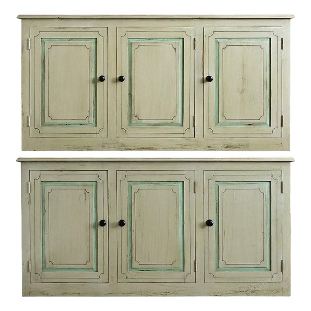 English Pair of 20th Century Painted Sideboards For Sale