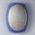 Vintage Mirror with Blue Glass, Italy, 1960s For Sale - Image 10 of 10