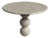 Cess Travertine Round Dining Table 35.4" For Sale
