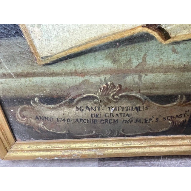 18th Century Italian Oil Painting Portrait Pope Clement XIII For Sale - Image 11 of 12